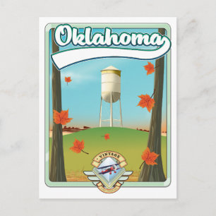 Cartes Pour Fêtes Annuelles Affiche de voyage Oklahoma