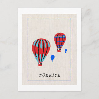 Cartes Pour Fêtes Annuelles Affiche minimaliste Cappadoce - Souvenir de Türkiy