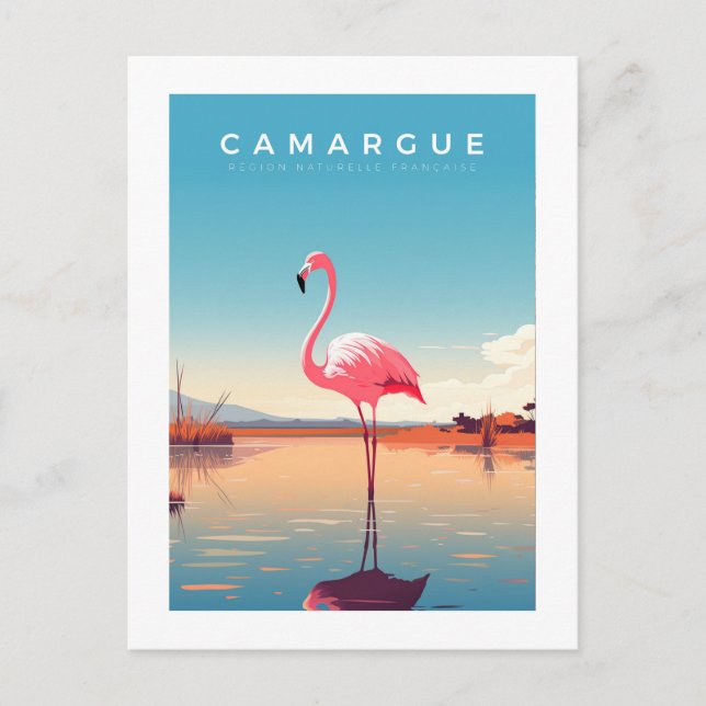 Cartes Pour Fêtes Annuelles Affiche rétro - voyage - vintage - camargue - Hive (Devant)