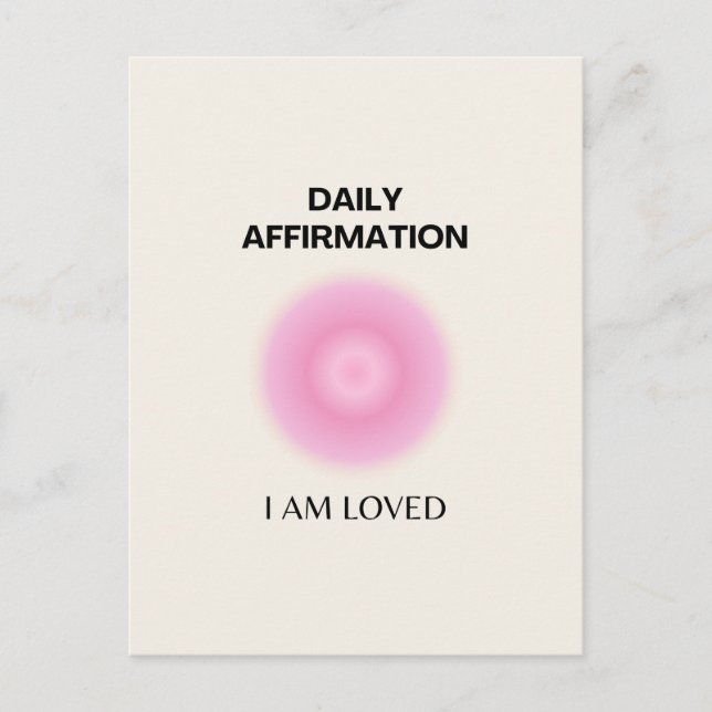 Cartes Pour Fêtes Annuelles Affirmation quotidienne, Affirmation positive, Spi (Devant)