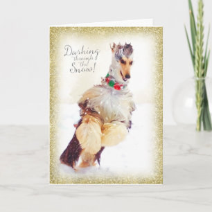 Cartes Pour Fêtes Annuelles Afghan Hound Christmas Cards