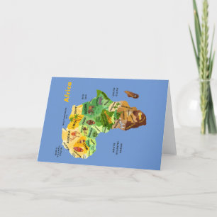 Cartes Pour Fêtes Annuelles Africa map
