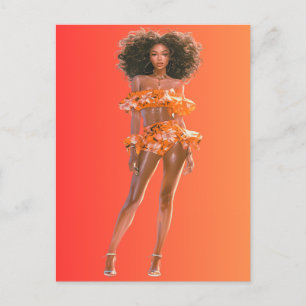 Cartes Pour Fêtes Annuelles African American Black Queen Melanin Sista Shopp