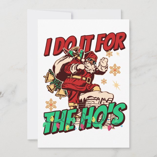 Cartes Pour Fêtes Annuelles African American Black Santa Claus Christmas Funny (Devant)