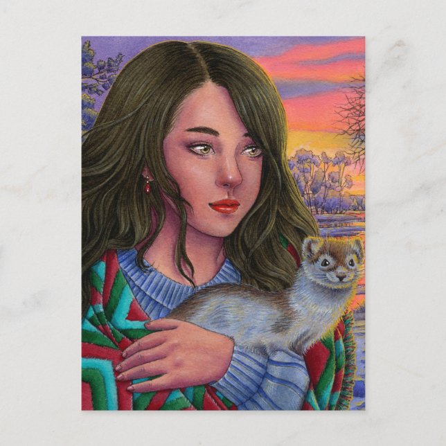 Cartes Pour Fêtes Annuelles "Afterglow" postcard (Devant)