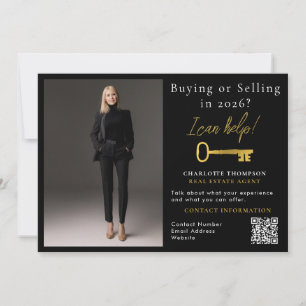 Cartes Pour Fêtes Annuelles Agent immobilier achat vente immobilier 2026 clé e
