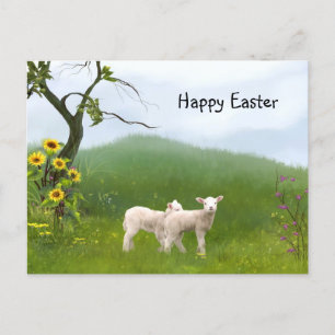 Cartes Pour Fêtes Annuelles Agneaux de Pâques