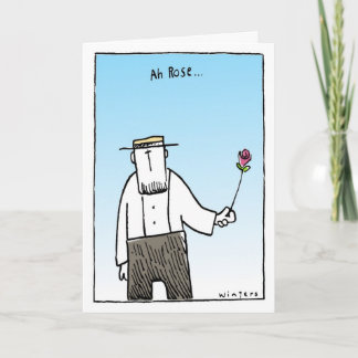 Cartes Pour Fêtes Annuelles AH Rose Plainfolk Salutations