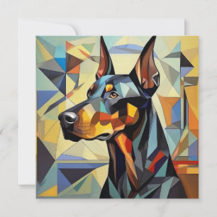 Cartes Pour Fêtes Annuelles AI Cubism Chien