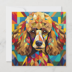 Cartes Pour Fêtes Annuelles AI Cubism Chien