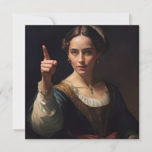 Cartes Pour Fêtes Annuelles AI Noblesse pointant