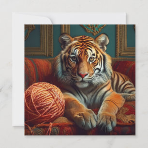 Cartes Pour Fêtes Annuelles AI Tiger