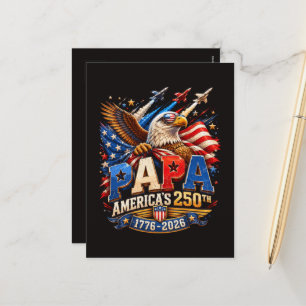 Cartes Pour Fêtes Annuelles Aigle patriotique Jets America 250e
