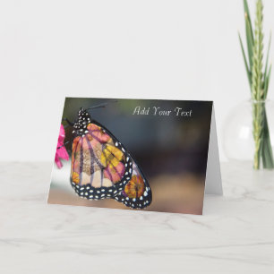Cartes Pour Fêtes Annuelles Ailes de papillon - Papillons et fleurs