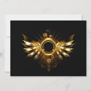 Cartes Pour Fêtes Annuelles Ailes de Steampunk