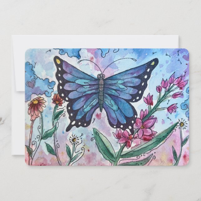 Cartes Pour Fêtes Annuelles Ailes du changement (Devant)