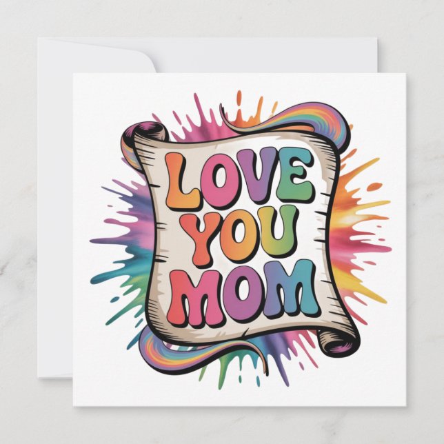 CARTES POUR FÊTES ANNUELLES AIME MAMAN (Devant)