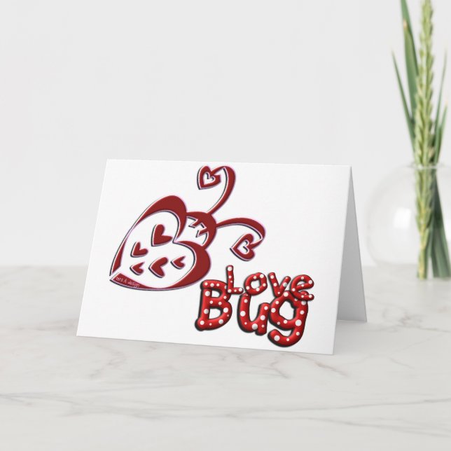 Cartes Pour Fêtes Annuelles Aimer le bogue (Devant)