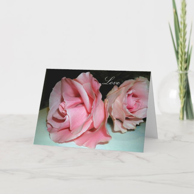 Cartes Pour Fêtes Annuelles Aimer les roses  (Devant)