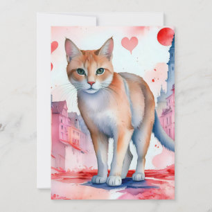Cartes Pour Fêtes Annuelles Aimer un chat