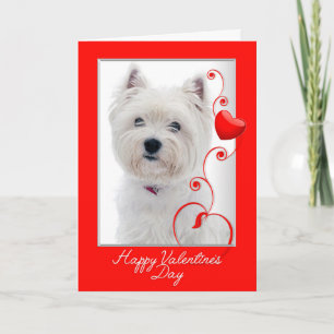 Cartes Pour Fêtes Annuelles Aimez-vous davantage ! Westie Valentine