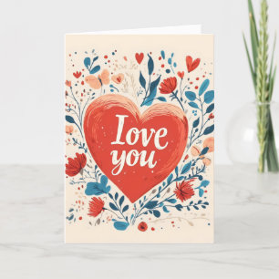 Cartes Pour Fêtes Annuelles Aimez-Vous Les Gens Aimez Coeur