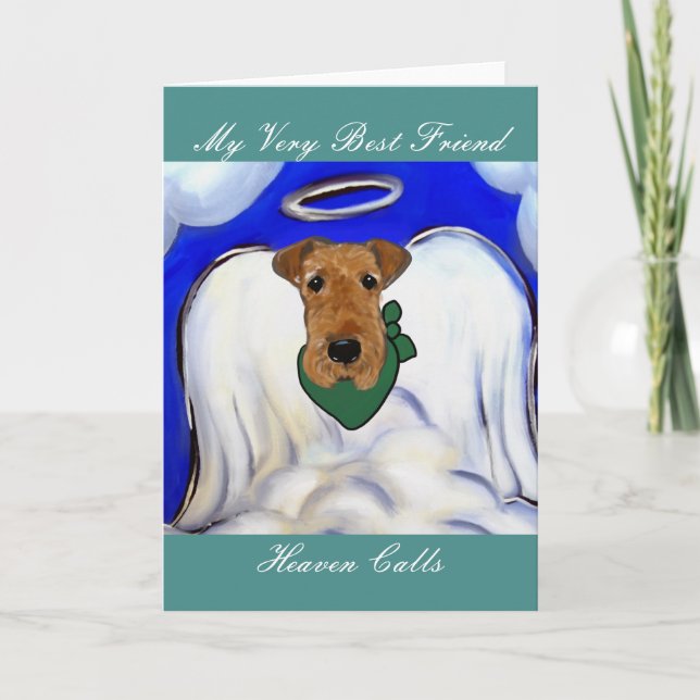 Cartes Pour Fêtes Annuelles Airedale Terrier (Devant)