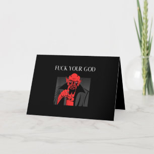 Cartes Pour Fêtes Annuelles Aist Goat Satan Baphomet GIft
