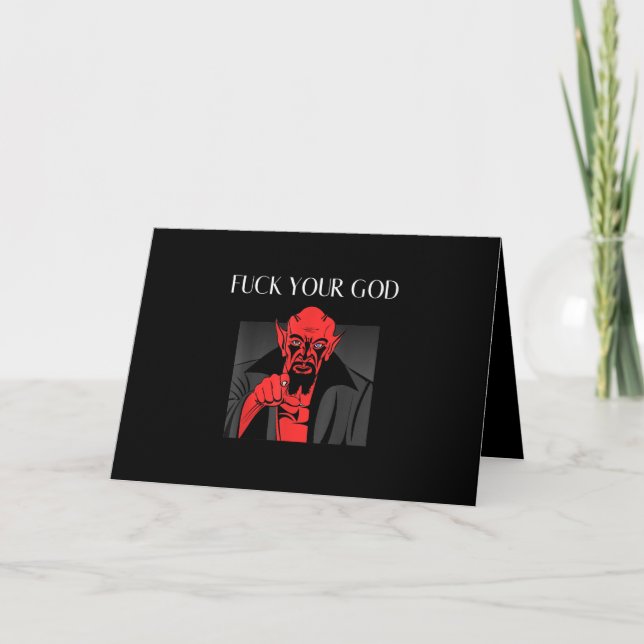 Cartes Pour Fêtes Annuelles Aist Goat Satan Baphomet GIft (Devant)