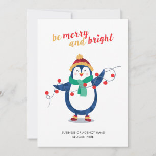 Cartes Pour Fêtes Annuelles Ajouter un logo d'entreprise Merci Noël d'entrepri