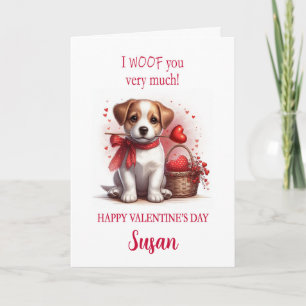 Cartes Pour Fêtes Annuelles Ajouter Un Nom Je Vous Emmène Chien Chien Chien Ch