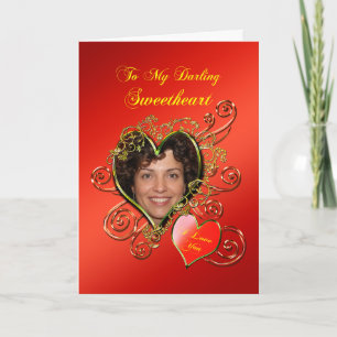 Cartes Pour Fêtes Annuelles Ajouter Une Photo Coeurs De Jour De Valentines Amo