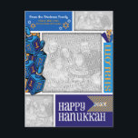 Cartes Pour Fêtes Annuelles AJOUTER VOS PHOTOS Hanoukka Whimsical Dreidel<br><div class="desc">Téléchargez vos photos préférées dans ce cadre de carte Hanoukka fantaisiste,  puis personnalisez-le avec la relation (amis,  voisins,  famille,  etc),  Puis ajoutez votre nom de famille. N'oubliez pas de mettre dans l'année des fêtes.</div>