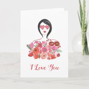 Cartes Pour Fêtes Annuelles Ajouter votre texte   Valentine Chic I