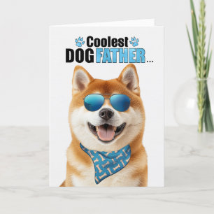 Cartes Pour Fêtes Annuelles Akita Chien Coolest Papa Jamais Fête des pères
