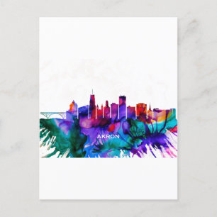 Cartes Pour Fêtes Annuelles Akron Skyline