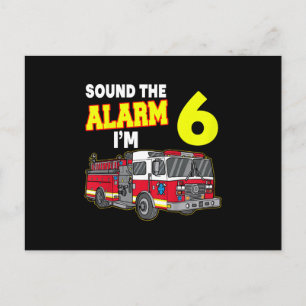 Cartes Pour Fêtes Annuelles Alarme Son Enfants Im 6 Enfants Camion Pompier