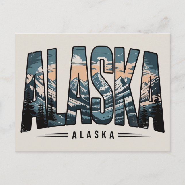 Cartes Pour Fêtes Annuelles Alaska  (Devant)
