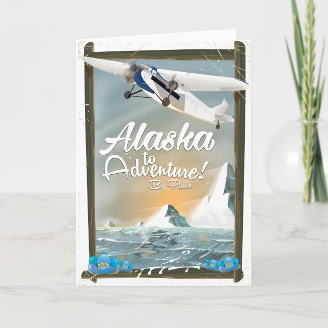 Cartes Pour Fêtes Annuelles Alaska To Adventure ! (Devant)
