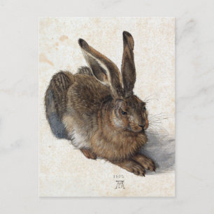 Cartes Pour Fêtes Annuelles Albrecht Dürer, Jeune Lièvre, 1502