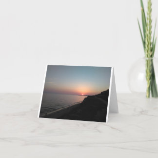 Cartes Pour Fêtes Annuelles Algarve, Portugal coucher de soleil