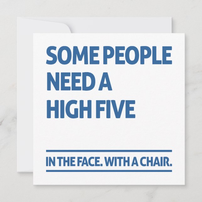 Cartes Pour Fêtes Annuelles Algunas personas necesitan cinco (Devant)