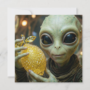 Cartes Pour Fêtes Annuelles Alien et Citron Cristallin Vierge