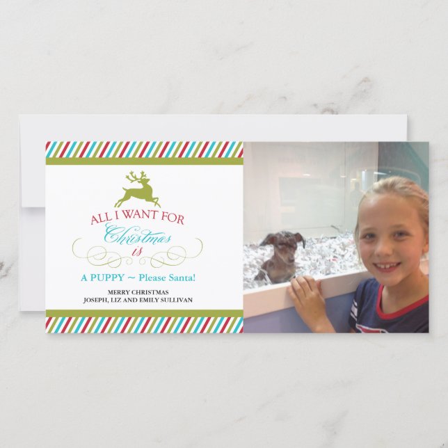 Cartes Pour Fêtes Annuelles All I Want for Christmas (Devant)