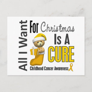 Cartes Pour Fêtes Annuelles All I Want For Christmas Childhood Cancer