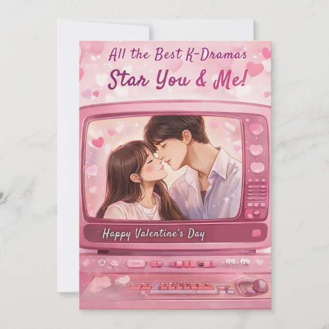 Cartes Pour Fêtes Annuelles All the Best K-Dramas Star You & Me Valentine's (Devant)