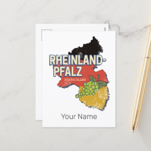 Cartes Pour Fêtes Annuelles Allemagne Rhénanie-Palatinat Federal State RLP