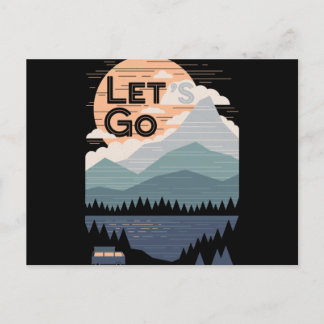 Cartes Pour Fêtes Annuelles Allez Camping, Go Camp