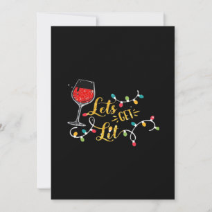 Cartes Pour Fêtes Annuelles Allumons-nous Verres à Vin Lumières de Noël Boisso