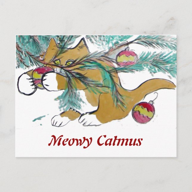 Cartes Pour Fêtes Annuelles Almost have it, Ginger Kitty (Devant)